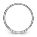 IBGoodman 14k White Gold Men's Satin 1/20 Carat AA Quality Diamond Cross Ring - Image 2