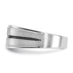 IBGoodman 14k White Gold with Black Rhodium 1/5 carat Lab Grown Diamond VS/SI+ G+ Complete Men's Ring - Image 3