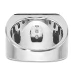 IBGoodman 14k Two-tone Men's Polished and Grooved 5-Row Cluster Ring Mounting - Image 7