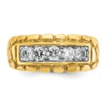 14k IBGoodman Men's Diamond Nugget Ring Mounting - Image 6