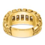14k IBGoodman Men's Diamond Nugget Ring Mounting - Image 7