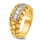 14k IBGoodman Men's Diamond Nugget Ring Mounting - Image 8