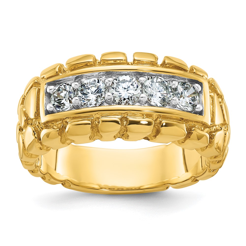 B60620-4YAA.jpg 14k IBGoodman Men's Diamond Nugget Ring Mounting - Image 1