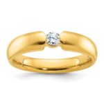 14k IBGoodman Men's 1/4 carat Diamond Complete Ring