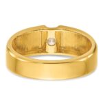 14k IBGoodman Men's 1/4 carat Diamond Complete Ring - Image 7