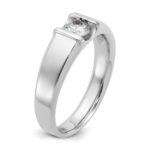 IBGoodman 14k White Gold 1/2 carat Lab Grown Diamond VS/SI+ G+ Complete Men's Ring - Image 6