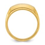 IBGoodman 14k Men's Polished and Satin 5-Stone 1/2 Carat AA Quality Diamond Ring - Image 2