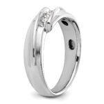 IBGoodman 14k Two-tone Polished Men's Five Stone Ring Mounting - Image 8