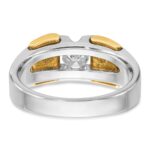 14k Two-tone IBGoodman Men's Diamond Ring Mounting - Image 5