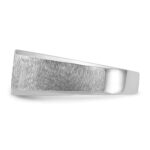 IBGoodman 14k White Gold 1 carat Lab Grown Diamond VS/SI+ G+ Complete Polished and Satin Men's Ring - Image 3