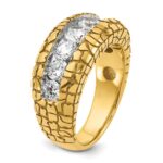 IBGoodman 14k 2 carat Lab Grown Diamond VS/SI+ G+ Complete Men's Nugget Ring - Image 6