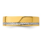 IBGoodman 14k Polished 1/5 Carat AA Quality Diamond Row Ring - Image 6