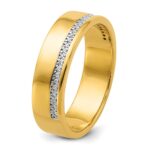 IBGoodman 14k Polished 1/5 Carat AA Quality Diamond Row Ring - Image 9