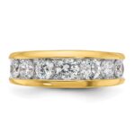 IBGoodman 14k with White Rhodium Men's Polished 1 1/5 Carat AA Quality Diamond Ring - Image 6