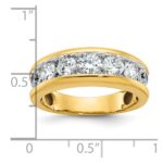 IBGoodman 14k with White Rhodium Men's Polished 1 1/5 Carat AA Quality Diamond Ring - Image 3