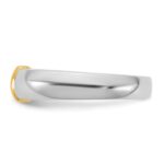 IBGoodman 14k Two-Tone 1/2 carat Lab Grown Diamond VS/SI+ G+ Complete Men's Wedding Band - Image 3