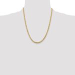 14K 4mm Semi-Solid Anchor with Lobster Clasp Chain - Image 4