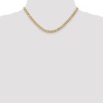 14K 5.25mm Semi-Solid Curb with Lobster Clasp Chain - Image 4