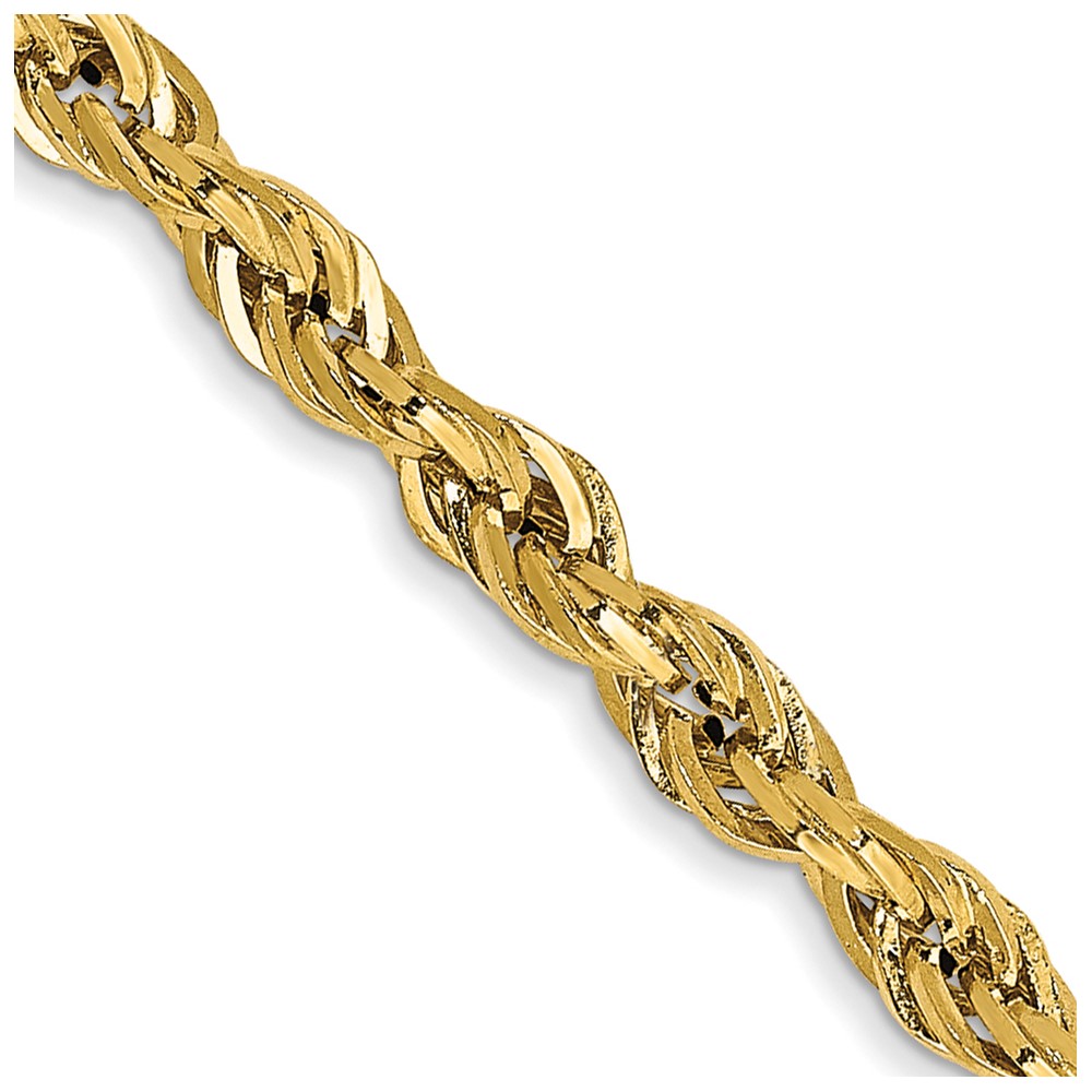 BC134.jpg 14K 2.8mm Semi Solid Rope with Lobster Clasp Chain - Image 1