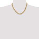 14K 6mm Semi-Solid Miami Cuban with Lobster Clasp Chain - Image 4