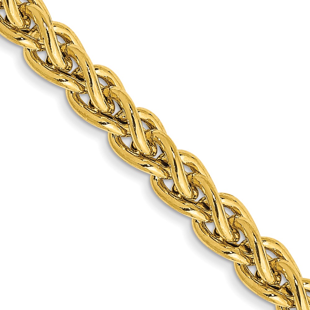 BC172.jpg 14K 3.45mm Semi-Solid Wheat with Lobster Clasp Chain - Image 1