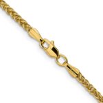 14K 2.35mm Semi-Solid 3-Wire Wheat with Lobster Clasp Chain - Image 3