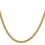 14K 3.5mm Semi-Solid 3-Wire Wheat with Lobster Clasp Chain - Image 2