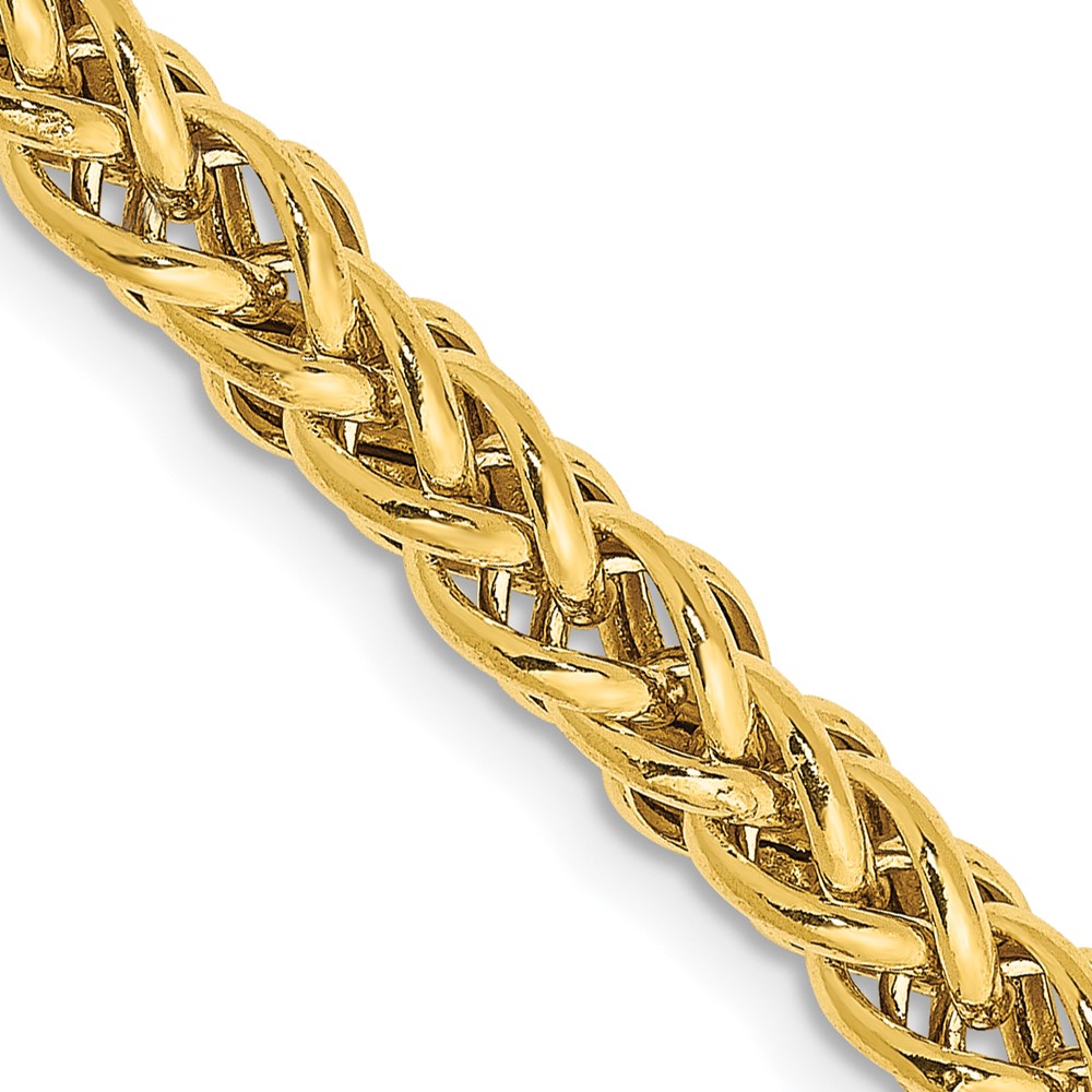 BC178.jpg 14K 4.65mm Semi-Solid 3-Wire Wheat with Lobster Clasp Chain - Image 1