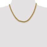 14K 5mm Semi-Solid Diamond-cut Wheat with Lobster Clasp Chain - Image 4