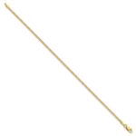 14K 1.85mm Semi-Solid Curb with Lobster Clasp Anklet - Image 2