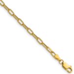 14k 3.0mm Semi-Solid Beveled Paperclip Chain