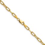 14k 3.7mm Semi-Solid Beveled Paperclip Chain - Image 3