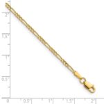 14k 1.9mm Semi-Solid Figaro Chain - Image 2