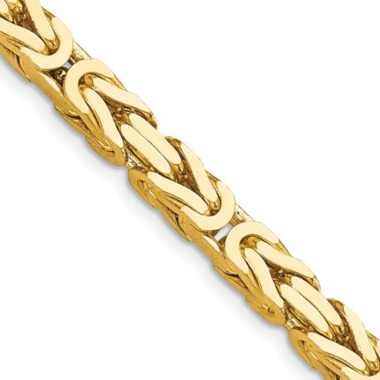 14K 5.25mm Byzantine with Lobster Clasp Chain