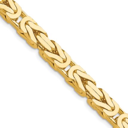 14K 6.5mm Byzantine with Lobster Clasp Chain