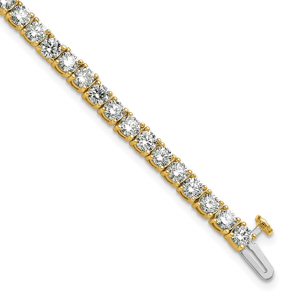 BM10304-YAA-1.jpg 14k 7 carat Lab Grown Diamond VS/SI+ G+ Complete Tennis Bracelet - Image 1