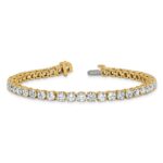 14k 10 carat Lab Grown Diamond VS/SI+ G+ Complete Tennis Bracelet - Image 5