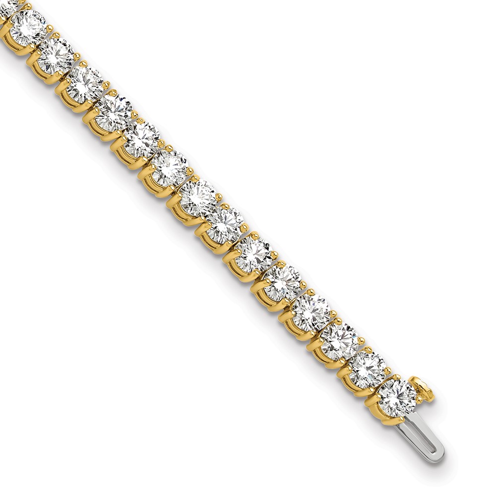 BM10306-YAA.jpg 14k 10 carat Lab Grown Diamond VS+ F+ Complete Tennis Bracelet - Image 1