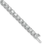 14k White Gold  12 1/2 carat Lab Grown Diamond VS+ F+ Complete Tennis Bracelet