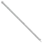 14k White Gold  12 1/2 carat Lab Grown Diamond VS/SI+ G+ Complete Tennis Bracelet - Image 2