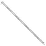 14k White Gold  14 carat Lab Grown Diamond VS+ F+ Complete Tennis Bracelet - Image 2
