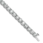 14k White Gold 16 carat Lab Grown Diamond VS/SI+ G+ Complete Tennis Bracelet