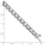 14k White Gold 16 carat Lab Grown Diamond VS/SI+ G+ Complete Tennis Bracelet - Image 6