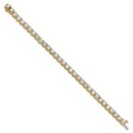 14k 16 carat Lab Grown Diamond VS/SI+ G+ Complete Tennis Bracelet - Image 2
