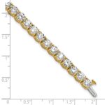 14k 16 carat Lab Grown Diamond VS/SI+ G+ Complete Tennis Bracelet - Image 6