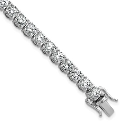 14k White Gold  11 1/8 carat Lab Grown Diamond VS/SI+ G+ Complete Tennis Bracelet