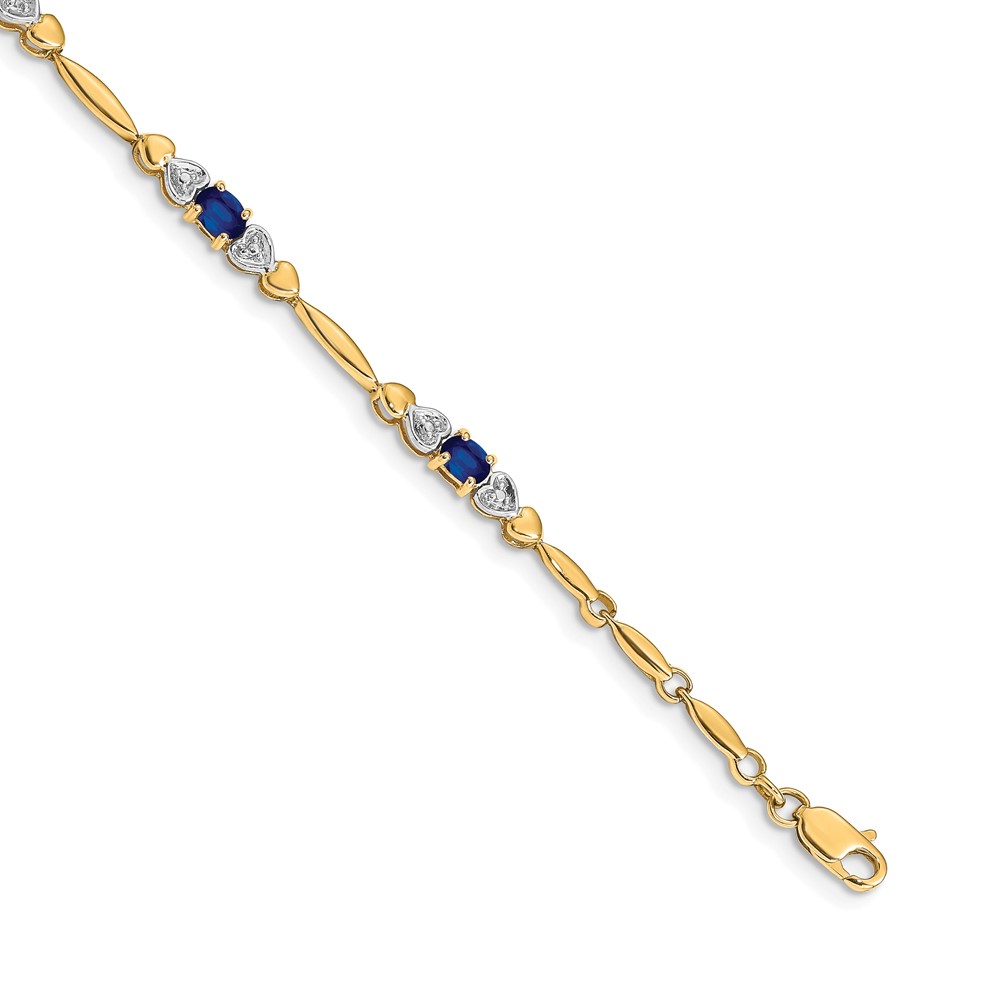 BM4479-SA-001-1YA.jpg 10k Diamond and Sapphire Bracelet - Image 1
