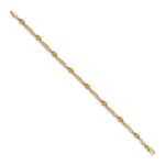 10k Diamond and Citrine Bracelet - Image 2