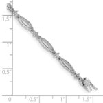 10k White Gold Diamond Bracelet - Image 3