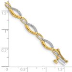 10k Diamond Bracelet - Image 3